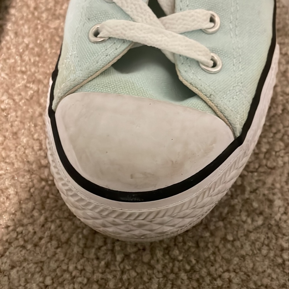 *SOLD* Teal Converse Low-Tops - Picture 6 of 8